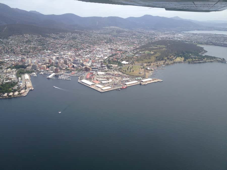 30 Minute Scenic Hobart Plane Flight - From Mt Wellington to Hobart City: the big scenery payoff