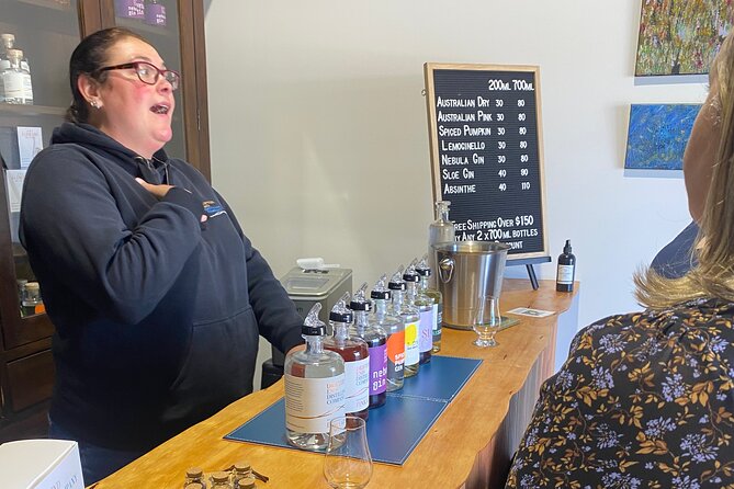 Cambridge Hobart Wine & Spirits Tour- Optional Lunch of Choice - Stop 1: Spring Bay Distillery Cambridge and its whisky-gin-vodka combo