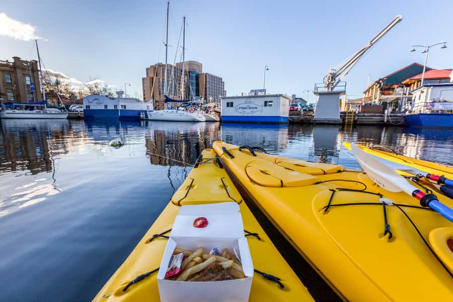 Hobart City 2.5-Hour Kayak Tour - From Battery Point to the fishing wharves: the views that make the paddle worth it