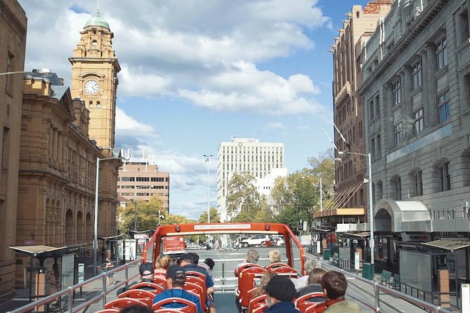 Hobart Hop-on Hop-off Bus Tour - Suburb connections by bus: CSIRO, Hampden Rd, De Witt St, and St Georges Terrace